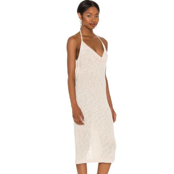 Lovers and Friends Joanna Midi Dress in Cream NWT Size Small - Picture 3 of 3